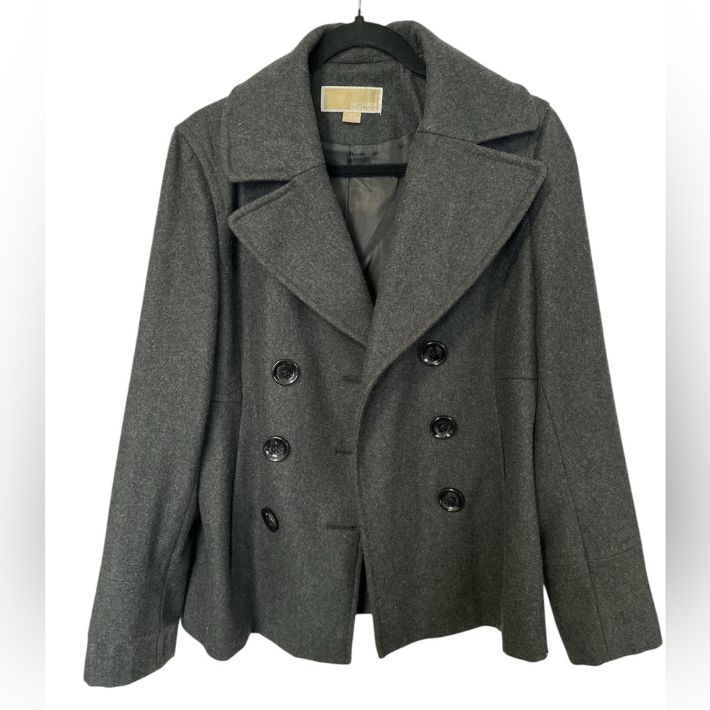 MICHAEL Michael Kors Gray Peacoat